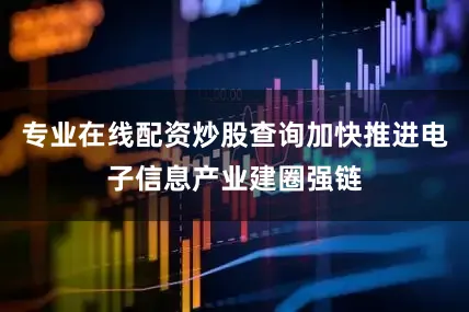 专业在线配资炒股查询加快推进电子信息产业建圈强链
